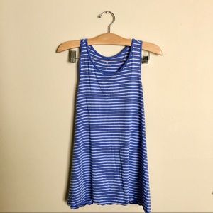 Athleta Blue Striped Tank